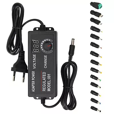 3V-24V 72W AC/DC Electrical Power Supply Adapter Charger Variable Voltage CS • £17.49