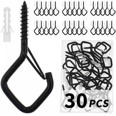 30 PCS Cup Screw-In Hanger Hooks With Safety Buckle Windproof Screw Hooks • $10.99