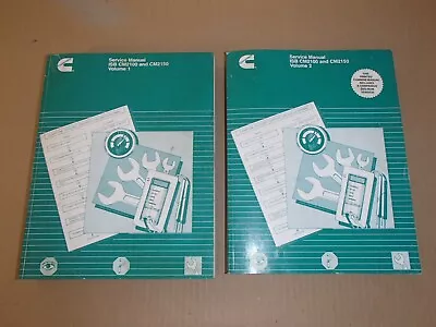 Cummins ISB CM2100 CM2150 Engine Service Manual  2 Vol Set With DVD • $82