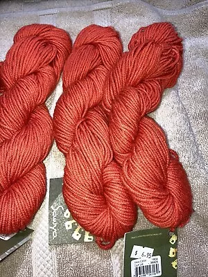 “Sawya” Yarn-made By Mirasol. Pima Cotton Alpaca & Silk #1804 Orange • $5.50