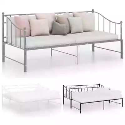 Pull-out Sofa Bed Frame Metal For Day Sleeping Guest Multi Colours VidaXL • £107.99