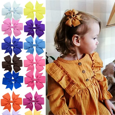 AU HAIR BOWS Hair Clips Alligator Clip Girls Kids Toddler Bulk Baby Shower Gift • $16.70