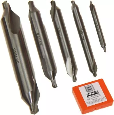 Center Drill Countersink Lathe Bit Mill Tooling - Set Of 5 • $22.80