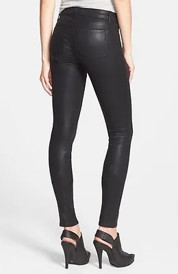 J BRAND Skinny Faux Leather Coated Fearless Jeans Women Slim Legging Pants NEW  • $193.80