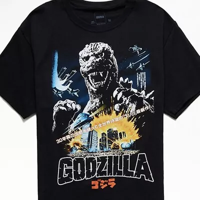 Pac Sun Godzilla Black Graphic Shirt Size Medium Brand New With Tags • $14.99