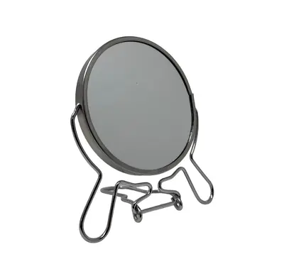 Face Mirror Cosmetic Folding Magnify Make Up Travel Vanity Shaving Bath Round • £3.49