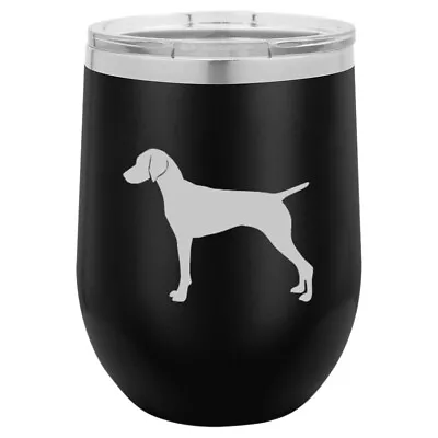 Stemless Wine Tumbler Coffee Travel Mug Glass Vizsla • $25.99