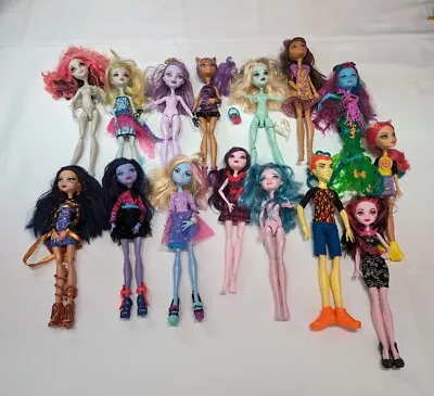 Monster High Doll Lot Of 15 Dolls Boo York Draculaura Posea Reef Heath Burns Etc • $81