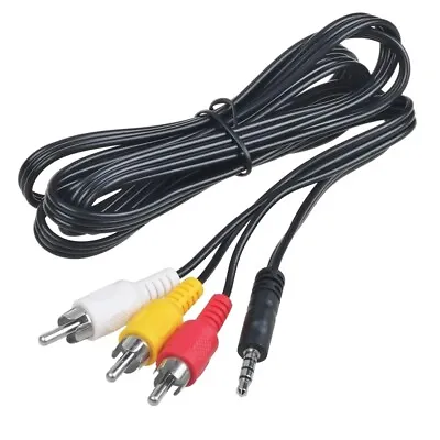 5ft 3.5mm AV To 3 RCA Audio Video Cable Cord For UNIC UC 28 UC28+ Mini Projector • $8.59