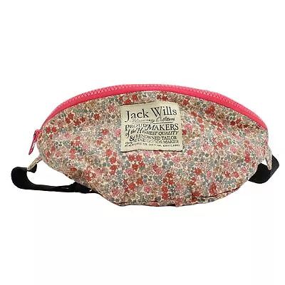 Jack Wills Women's Bag Multi Floral Cotton With Nylon Belt Bag & Waist Pack • £35.40