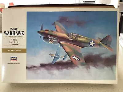 Hasegawa 1/32 P-40E Warhawk W/ 202  Parts 2008  Pre-owned Kit • $31