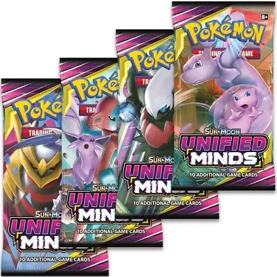 Pokemon Sun & Moon Unified Minds Booster Pack Art Set - 4 Booster Packs • $79.99