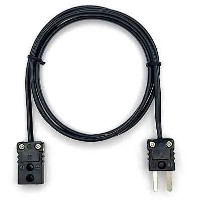 J-Type Thermocouple Extension Cable 3 FT Mini Female To Mini Male 24awg Wire • $14.99