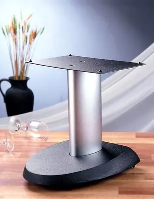 One Single VTI VSPCSB Center Speaker Stand 13  Black/SilverBrand NewFree Ship • $177.51