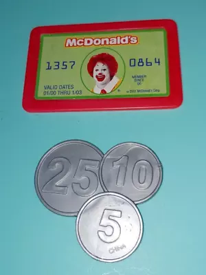 VTG McDonald’s Drive-thru Cash Register CREDIT Card COINS Restaurant Lot #6 CDI • $14.99