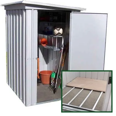 5 X 4 METAL GARDEN SHEDS YARDMASTER SHED 5ft X 4ft PENT STORAGE FLOOR FRAME KIT • £284.94