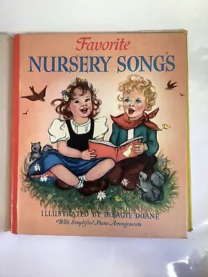 Vintage Favorite Nursery Rhymes Hardback Book 1941 • $8