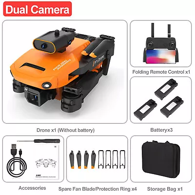 Avoidance 8K GPS Camera RC Drone HD WiFi FPV Foldable Selfie Quadcopter 3Battery • $54.19