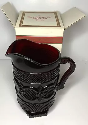 1984    1876 The Cape Cod Collection  PITCHER Lg  Roman Rosette Pattern Avon NIB • $14.85