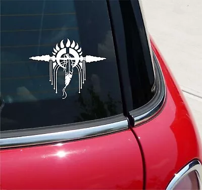 Indian Spear Bear Claw Feather Native American Graphic Decal Sticker Decor • $3.48