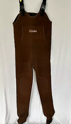 Cabela’s Stockingfoot Fishing Chest Waders Brown Men’s Size LR As Is • $25