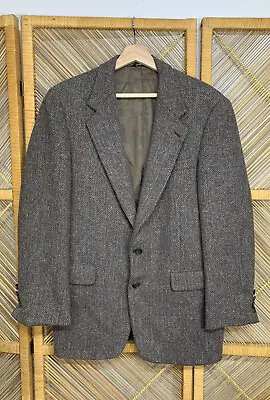 Vintage Suit Jacket Wool Blazer Tweed 42R • $24