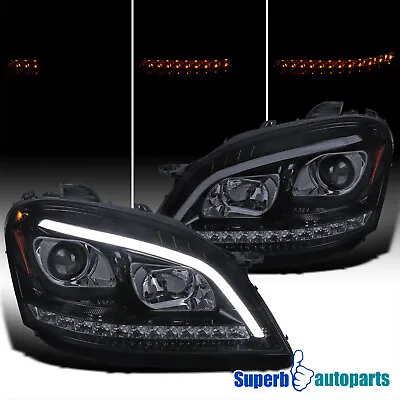 Fit 06-08 Mercedes Benz ML350 Smoke Projector Headlights Sequential LED Signal • $329.98