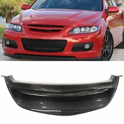 Front Bumper Upper Grille Grill For Mazda 6 Atenza MPS 06-07 Black Carbon Fiber • $189.15