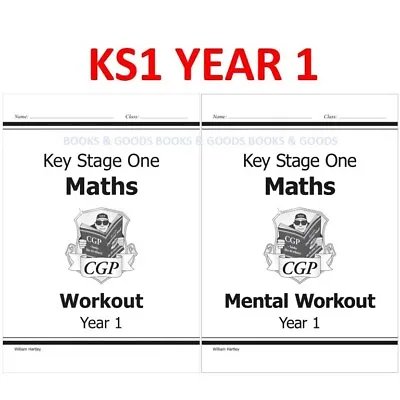 KS1 Year 1 Maths Workouts  With Answer Ages 5-6 Cgp • £8.99