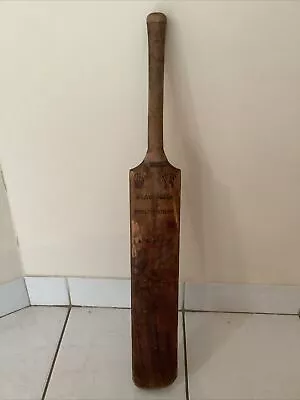 VINTAGE WALLER WARSOP ENGLISH WILLOW CRICKET BAT (74cm) Size 4 ? • $40