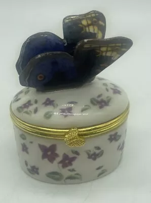 MMA Museum Of Modern Art 2013 Butterfly Trinket Box Floral Botanical  • $22.99