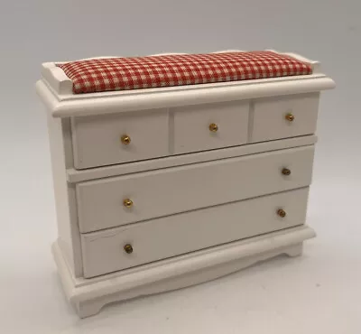 Dolls House Baby Changing Station Nursery Chest Of Drawers New 1/12th Scale (f) • £9.99