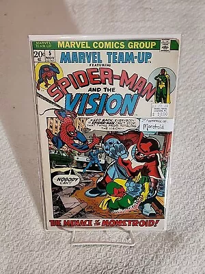 Marvel Team-Up #5 Spider-Man & The Vision (Marvel 1972) 1st App Of Monstroid  • $18