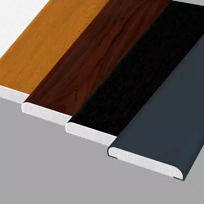 £12.78 • Buy UPVC Trim Architrave D Mould Cloaking Fillet 5m PVC Plastic Window Door Bead