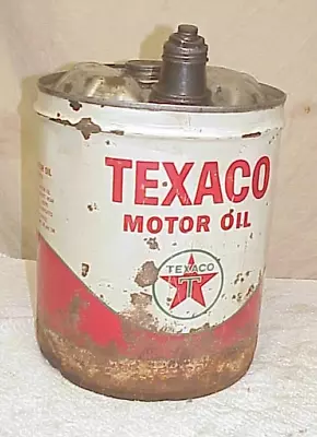 Vintage 5 Gallon Texaco Motor Oil Can Bucket • $30