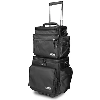 UDG Slingbag DJ Vinyl Record & CD Trolley & Shoulder Bag Set Deluxe (black O... • £262.74