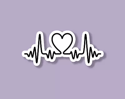 Heartbeat Sticker Heart Sticker Nurse Laptop Sticker Tumbler Sticker • $3.46