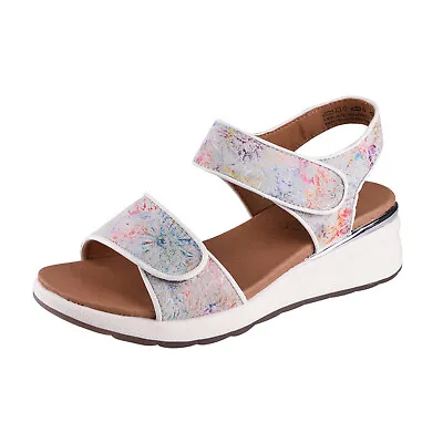 Caprice Flower Flat Sandals High Quality Material Lightweight Soft Warm • £82.99