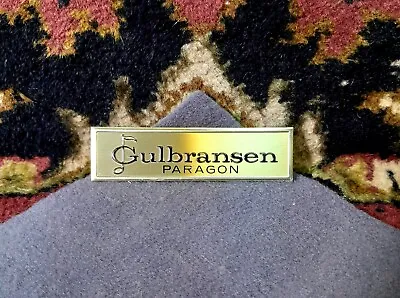 $11.85 • Buy Vintage 'Gulbransen PARAGON'  Organ Stamped Brass Name Plate, Dayton OH. Stamped