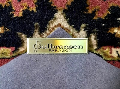 $11.85 • Buy Vintage 'Gulbransen PARAGON'  Organ Stamped Brass Name Plate, Dayton OH. Stamped