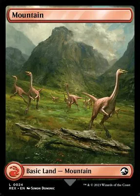 MTG Mountain 0024 Jurassic World Full Art Land • $2.99