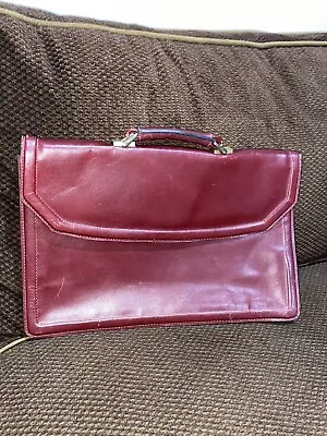 Vintage Leather English  Red  Mens Bag • $45