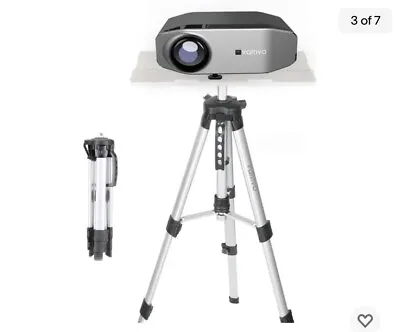 Projector Stand Vamvo Aluminum Tripod Laptop Portable. White • £20.99