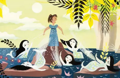 Mary Blair Concept Art Wendy & The Mermaids Splashing Away Peter Pan Poster • $29.99