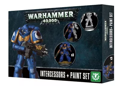 Intercessors Space Marines Paint Set Easy Build Warhammer 40000 Games Workshop • £20