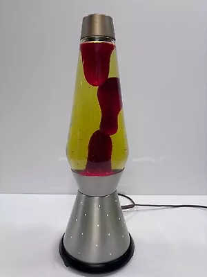 Vintage Lava Lite Gold Century Lava Lamp - Red / Amber • $180