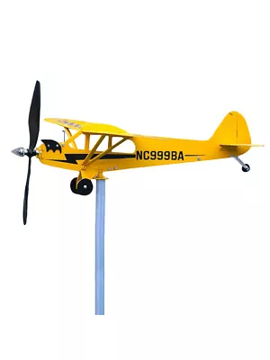 Airplane Wind Spinner Metal Pinwheels Aircraft Windmill Garden Decors Outdoor • $20.56