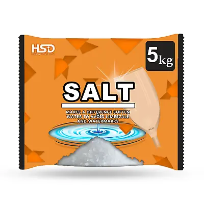 £9.99 • Buy 5kg Dishwasher Salt, Powerful Cleaning Dishwasher Salt Laundry Kitchen Dish Wash
