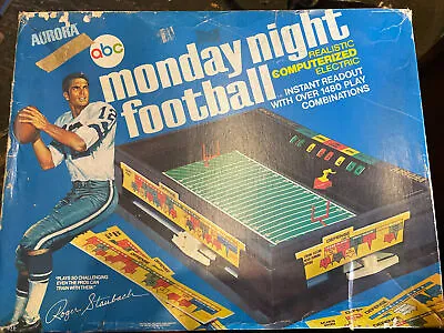 VINTAGE AURORA ABC MONDAY NIGHT FOOTBALL ELECTRIC GAME 1972 Parts/Repair. • $19.99