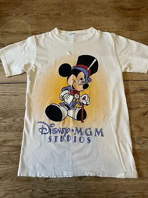 Vintage Disney MGM Studios Theme Park  Mickey T-Shirt Film Movie Size S/M? • $31.49